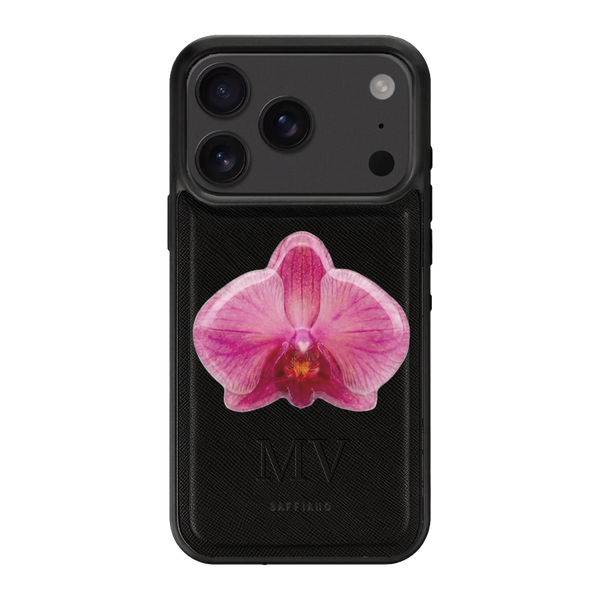Black Case + Orchid Popsocket