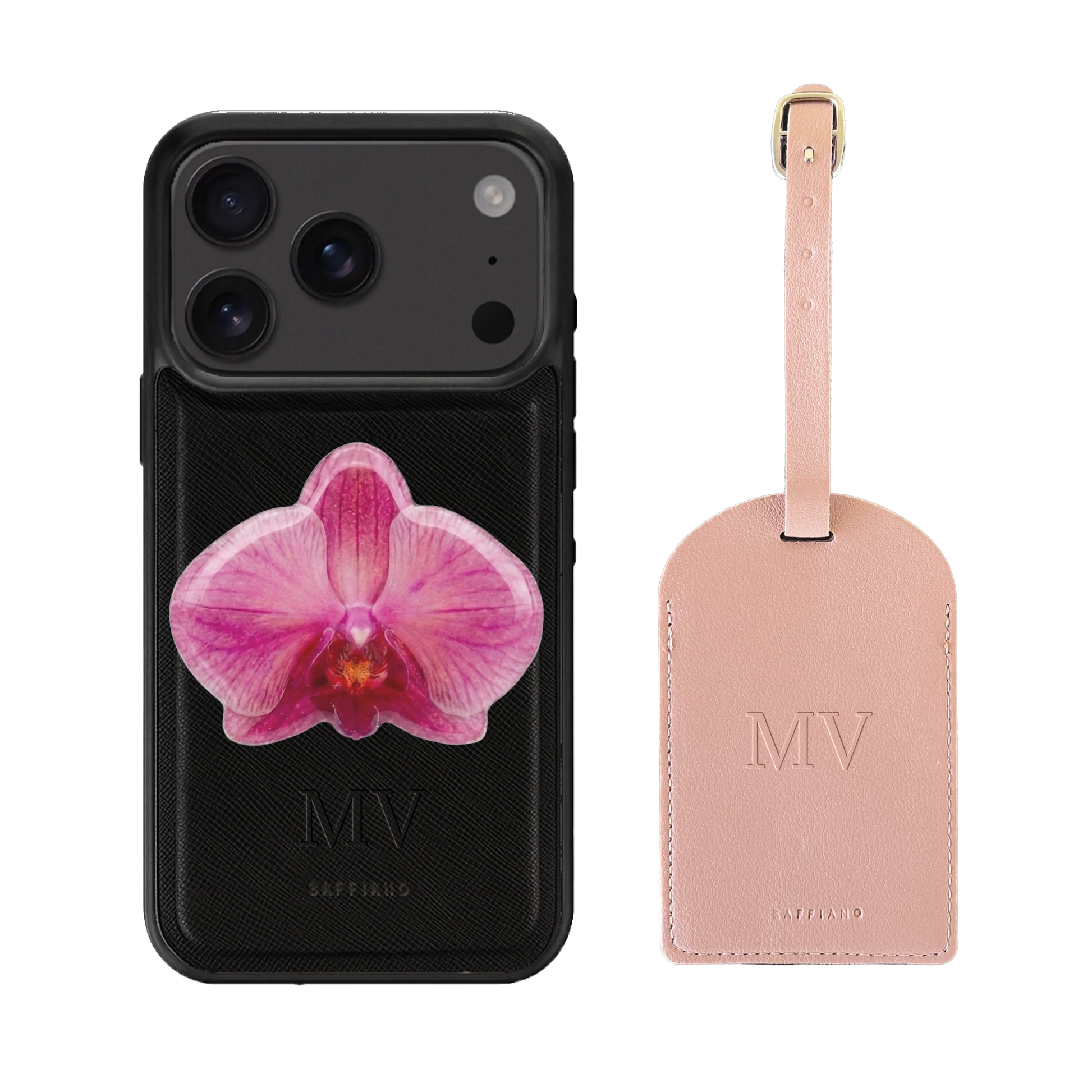 Black Case + Luggage Tag + Popsocket