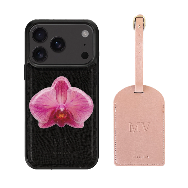 Black Case + Luggage Tag + Popsocket